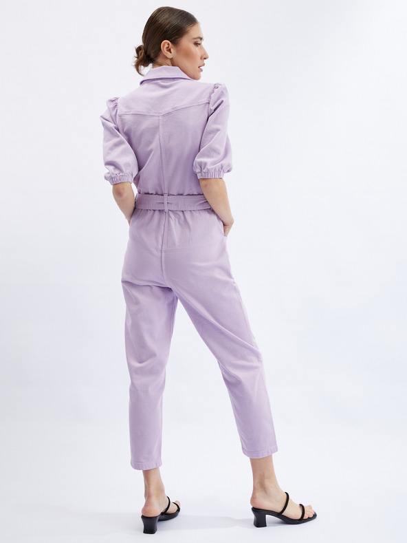 Orsay Fialový dámský džínový overal ORSAY