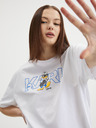 Karl Lagerfeld Bílé dámské oversize tričko KARL LAGERFELD x Disney