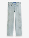 Scotch & Soda Světle modré dámské zkrácené straight fit džíny Scotch & Soda