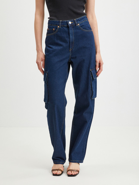 Tom Tailor Denim Tmavě modré dámské straight fit džíny Tom Tailor Denim