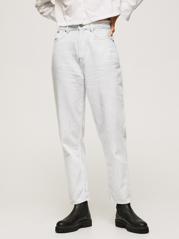 Pepe Jeans Bílé dámské džíny Pepe Jeans