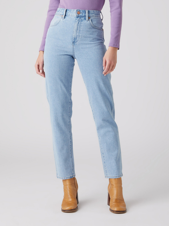 Wrangler Světle modré dámské straight fit džíny Wrangler
