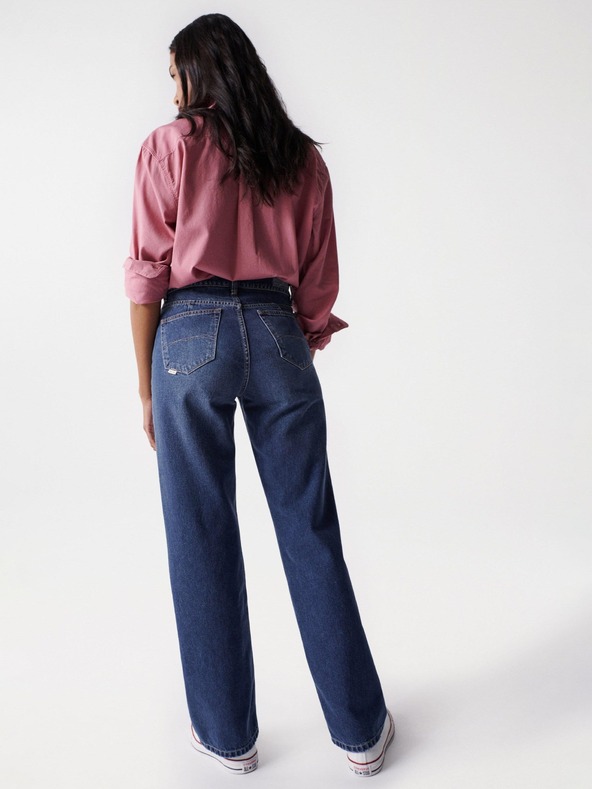 Salsa Jeans Modré dámské straight fit džíny Salsa Jeans True