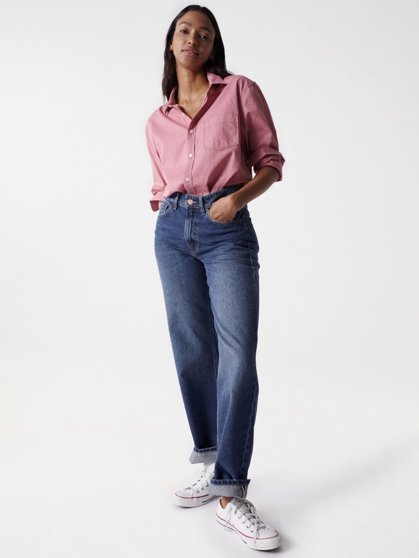 Salsa Jeans Modré dámské straight fit džíny Salsa Jeans True