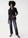 Salsa Jeans Černé dámské straight fit džíny Salsa Jeans True