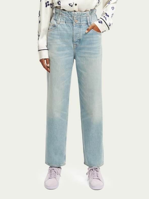 Scotch & Soda Světle modré dámské široké džíny Scotch & Soda