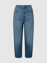 Pepe Jeans Modré dámské zkrácené široké džíny Pepe Jeans Addison