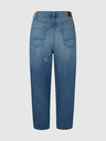 Pepe Jeans Modré dámské zkrácené široké džíny Pepe Jeans Addison