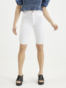 Noisy May Bílé džínové skinny fit kraťasy Noisy May Callie