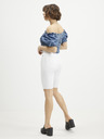 Noisy May Bílé džínové skinny fit kraťasy Noisy May Callie