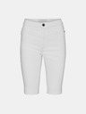 Noisy May Bílé džínové skinny fit kraťasy Noisy May Callie