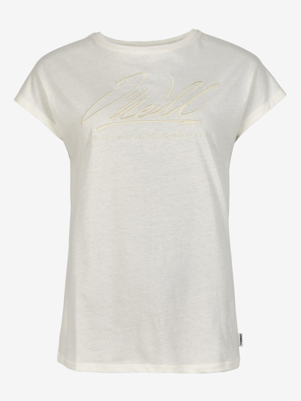 O'Neill Bílé dámské tričko O'Neill SIGNATURE T-SHIRT