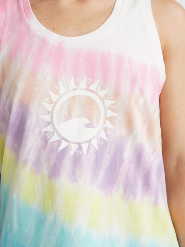 O'Neill Růžovo-tyrkysové dámské tílko O'Neill WOW TANKTOP