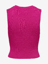 ONLY Tmavě růžový dámský žebrovaný basic top ONLY Majli