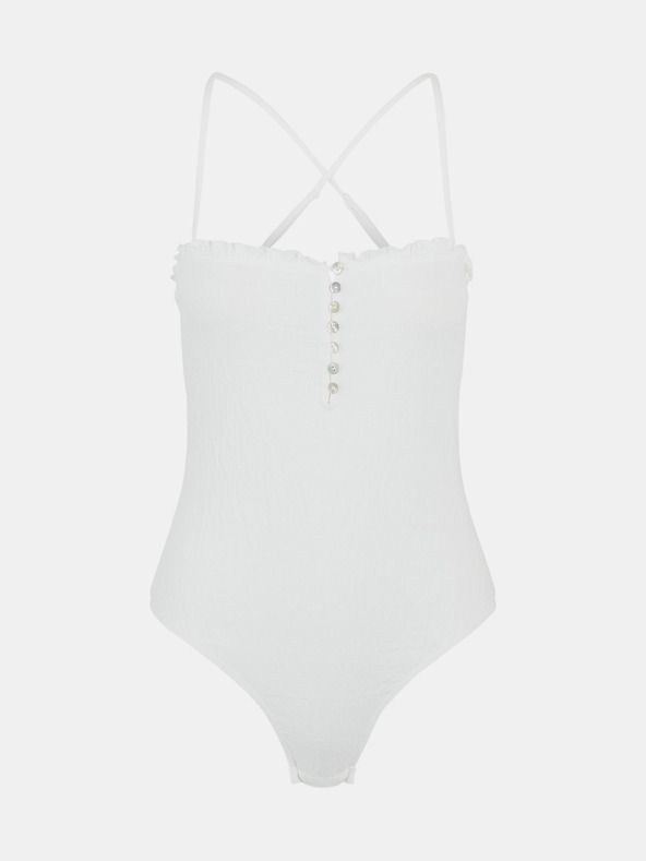 Pieces Bílé dámské body  Pieces Leaf