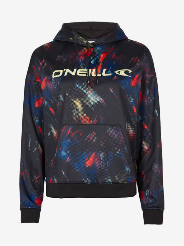 O'Neill Modro-černá dámská vzorovaná mikina s kapucí O'Neill RUTILE HOODED FLEECE