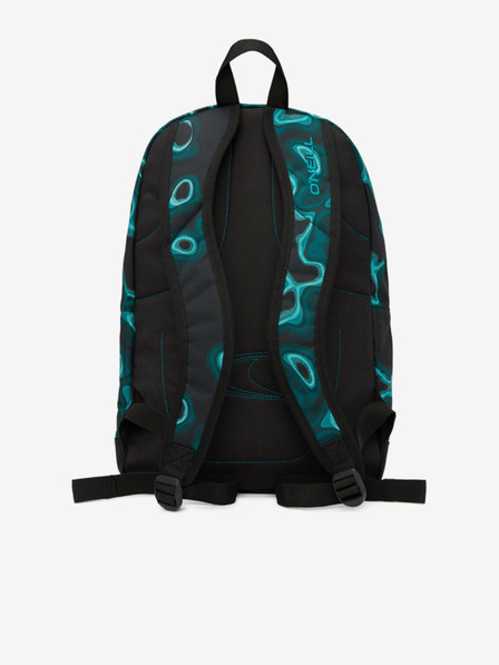 O'Neill Tyrkysovo-černý unisex vzorovaný batoh O'Neill COASTLINE BACKPACK