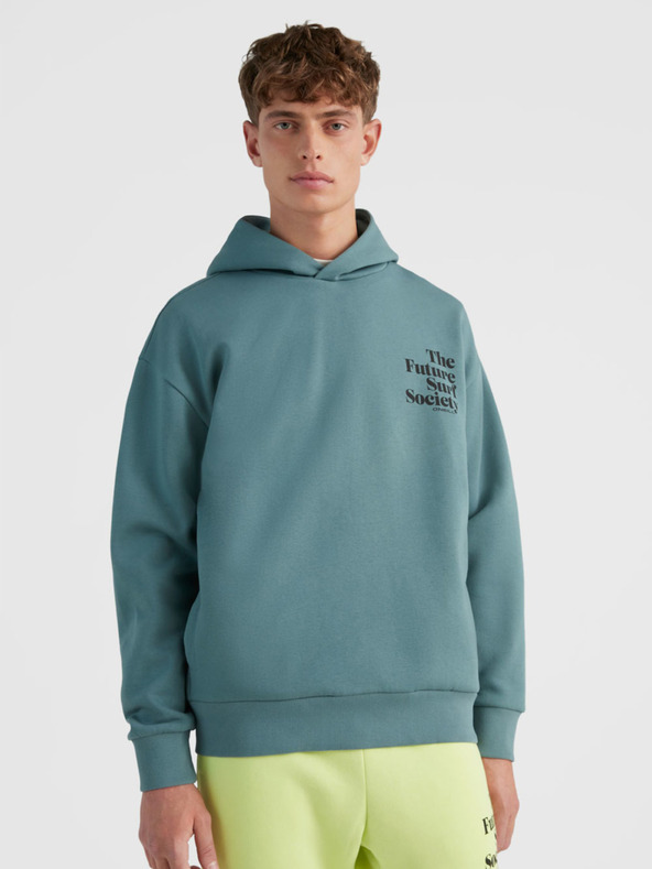 O'Neill Tyrkysová pánská mikina s kapucí O'Neill FUTURE SURF HOODIE