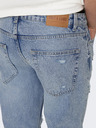 ONLY & SONS Modré pánské straight fit džíny ONLY & SONS Avi