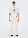 ONLY & SONS Krémové pánské straight fit džíny ONLY & SONS Edge