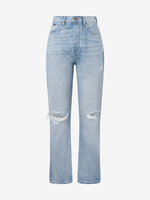 Pepe Jeans Světle modré dámské straight fit džíny Pepe Jeans Celyn