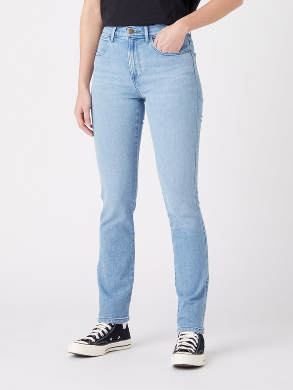 Wrangler Světle modré dámské slim fit džíny Wrangler