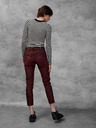 Diesel Vínové dámské zkrácené slim fit džíny Diesel