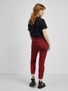 Diesel Červené dámské zkrácené slim fit džíny Diesel