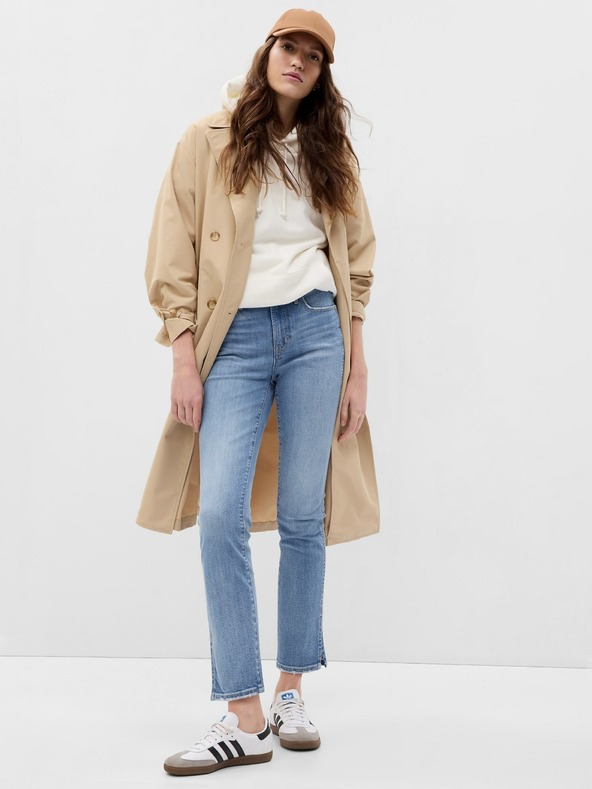 GAP Džíny slim Mid Rise Split-Hem Vintage GAP
