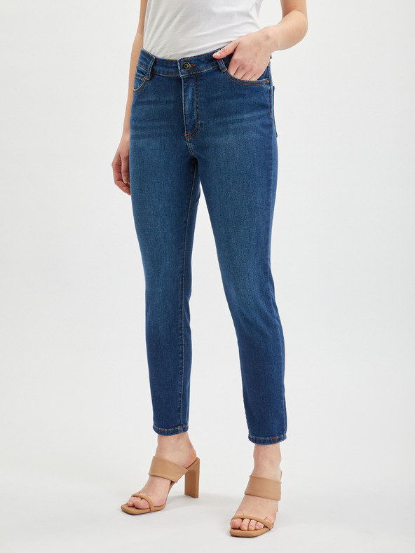 Orsay Tmavě modré dámské skinny fit džíny ORSAY
