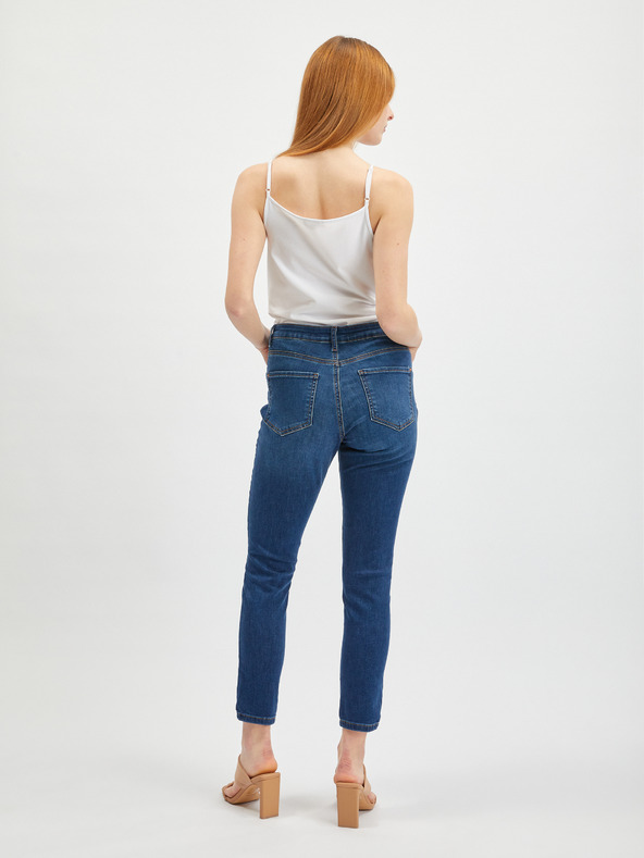 Orsay Tmavě modré dámské skinny fit džíny ORSAY