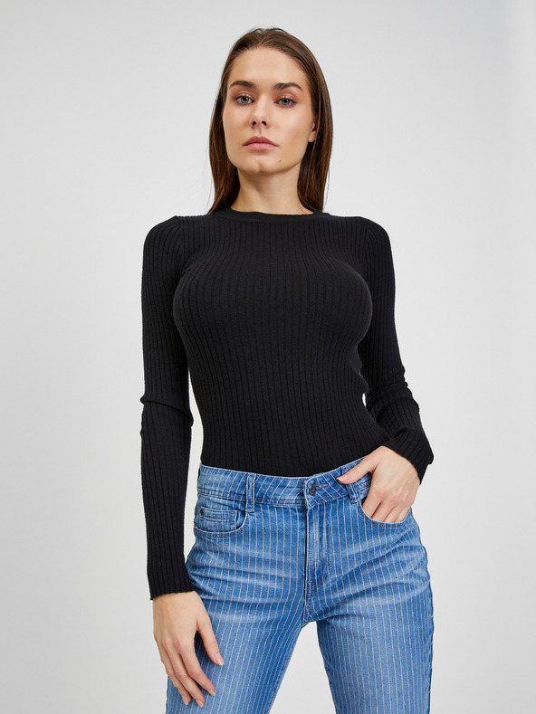 Orsay Modré dámské pruhované slim fit džíny ORSAY