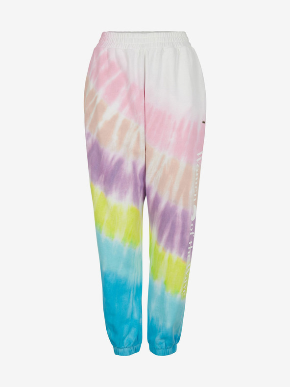 O'Neill Růžovo-tyrkysové dámské tepláky O'Neill WOMEN OF THE WAVE PANTS