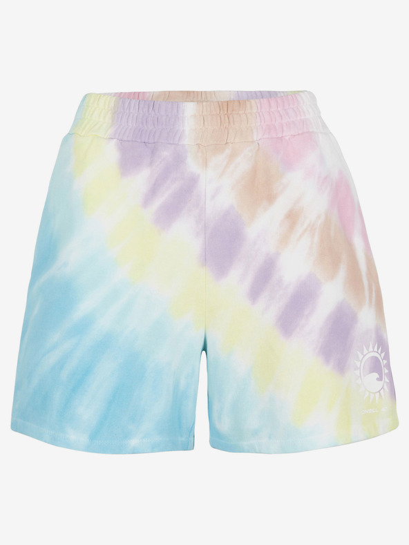 O'Neill Žluto-tyrkysové dámské teplákové kraťasy O'Neill WOMEN OF THE WAVE SHORTS