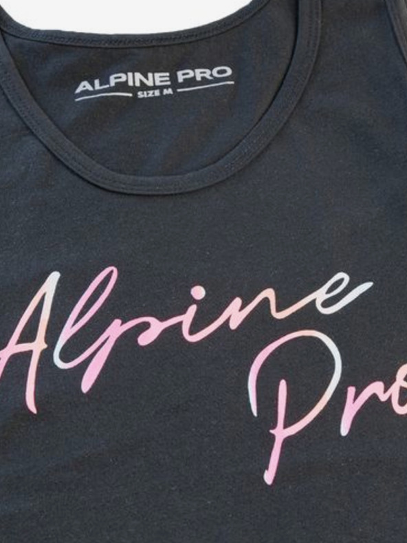 ALPINE PRO Černé dámské tílko ALPINE PRO Ona