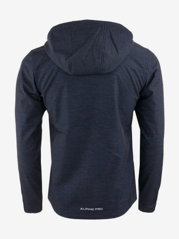 ALPINE PRO Tmavě modrá pánská softshellová sportovní bunda ALPINE PRO Hedeg