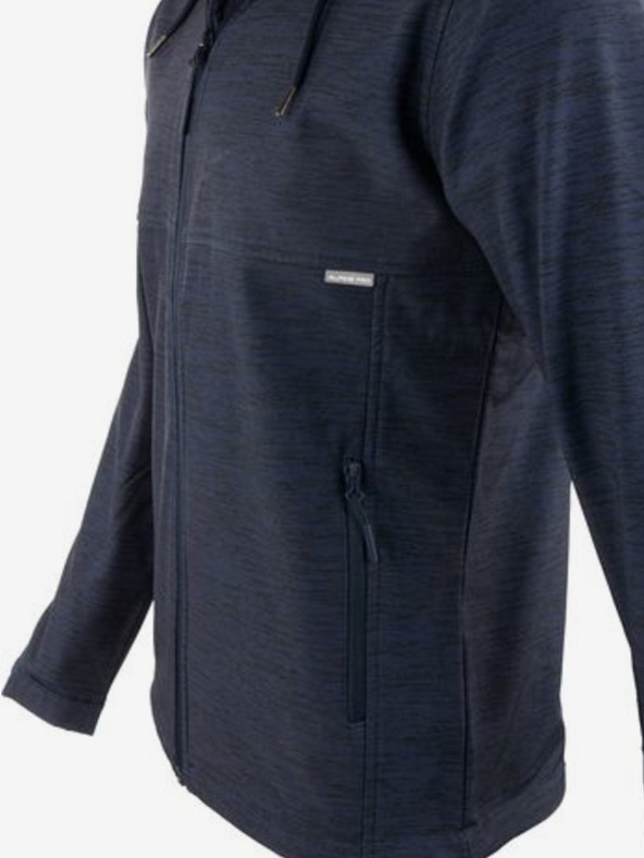 ALPINE PRO Tmavě modrá pánská softshellová sportovní bunda ALPINE PRO Hedeg