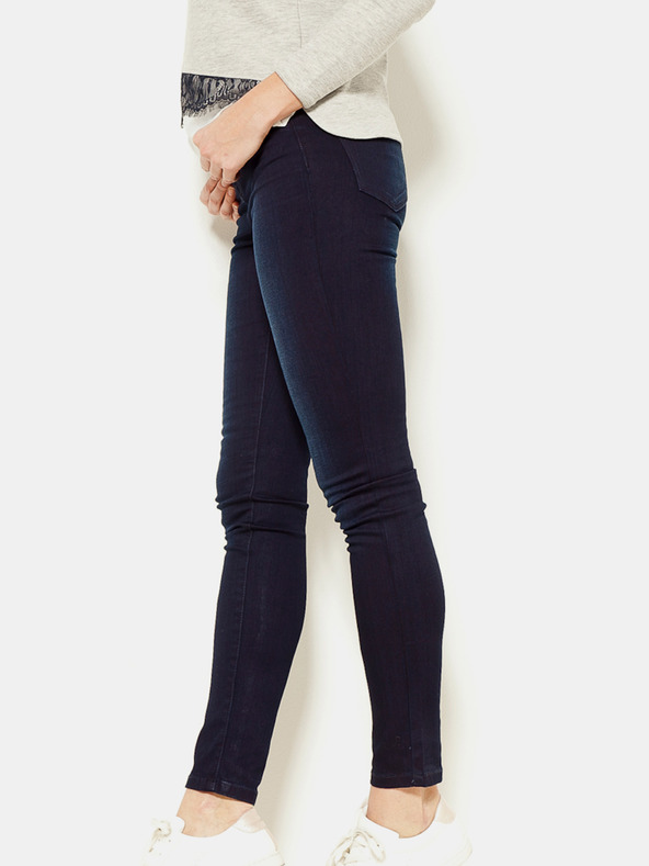 CAMAIEU Tmavě modré slim fit džíny CAMAIEU