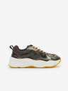 Scotch & Soda Tmavě zelené dámské vzorované tenisky Scotch & Soda Celest Sneaker Green Multi