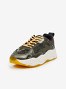 Scotch & Soda Tmavě zelené dámské vzorované tenisky Scotch & Soda Celest Sneaker Green Multi