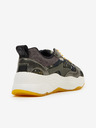 Scotch & Soda Tmavě zelené dámské vzorované tenisky Scotch & Soda Celest Sneaker Green Multi