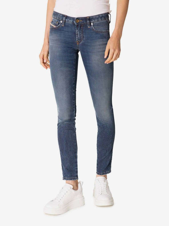 Diesel Modré dámské zkrácené slim fit džíny Diesel Gracey