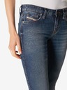 Diesel Modré dámské zkrácené slim fit džíny Diesel Gracey