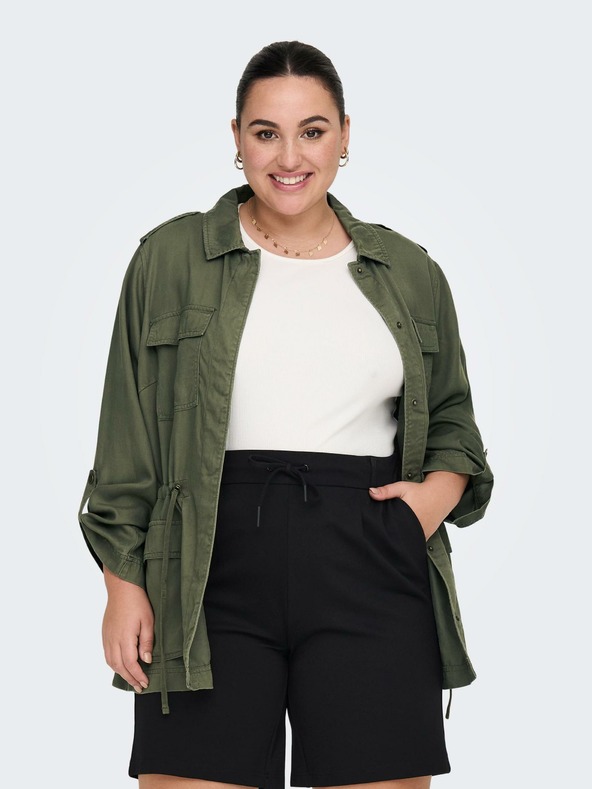ONLY CARMAKOMA Khaki dámská lehká bunda ONLY CARMAKOMA Kenya