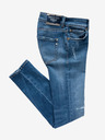 Replay Modré dámské zkrácené slim fit džíny s potrhaným efektem Replay