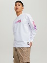 Jack & Jones Bílá pánská mikina Jack & Jones Digital