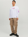 Jack & Jones Bílá pánská mikina Jack & Jones Digital