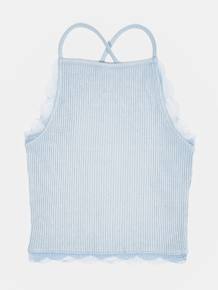 TALLY WEiJL Světle modrý top s krajkovými detaily TALLY WEiJL