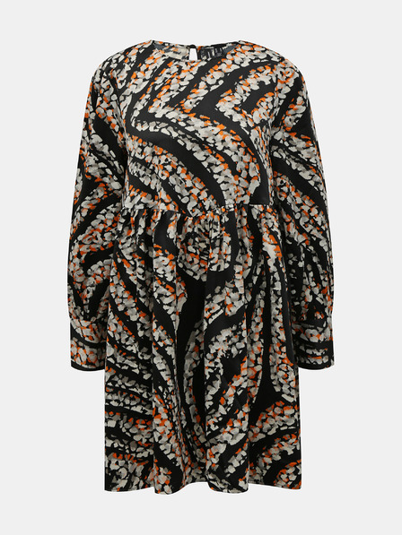 Vero Moda Černo-béžové vzorované šaty VERO MODA Gaja