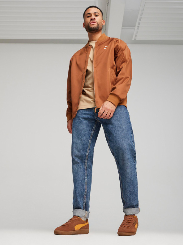 Puma Hnědé pánské semišové tenisky Puma Palermo